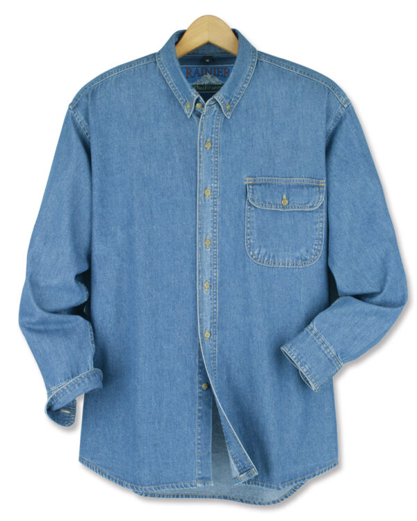 Long Sleeve Denim Shirt - Image 3