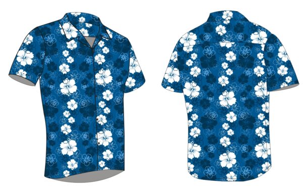 Full Dye-Sub Hawaiian Floral Camp Shirt - Image 12