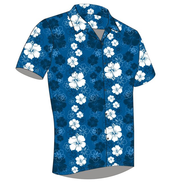 Full Dye-Sub Hawaiian Floral Camp Shirt - Image 13