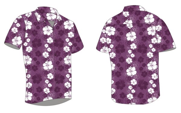 Full Dye-Sub Hawaiian Floral Camp Shirt - Image 15