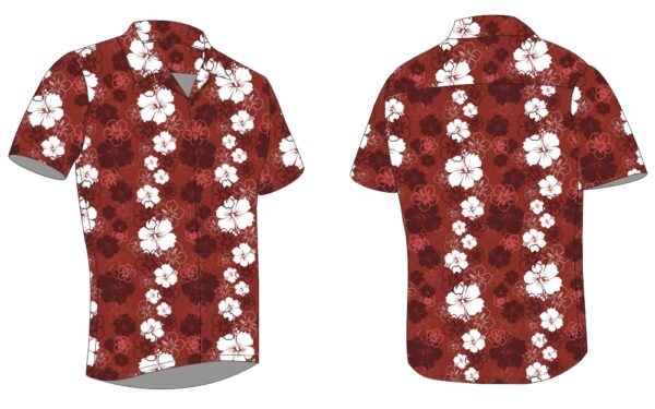 Full Dye-Sub Hawaiian Floral Camp Shirt - Image 17