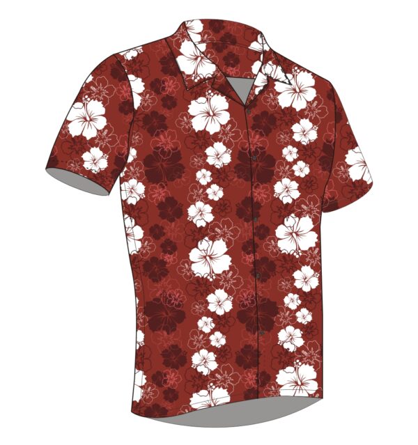 Full Dye-Sub Hawaiian Floral Camp Shirt - Image 18