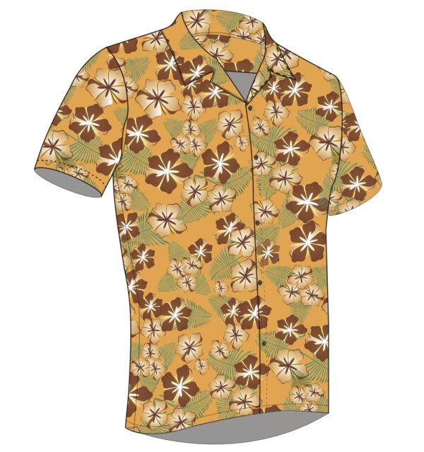 Full Dye-Sub Hawaiian Floral Camp Shirt - Image 18