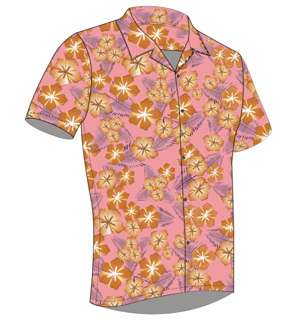 Full Dye-Sub Hawaiian Floral Camp Shirt - Image 11