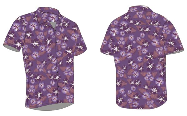 Full Dye-Sub Hawaiian Floral Camp Shirt - Image 12