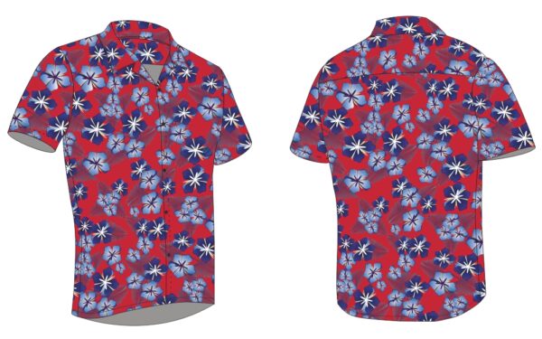 Full Dye-Sub Hawaiian Floral Camp Shirt - Image 14