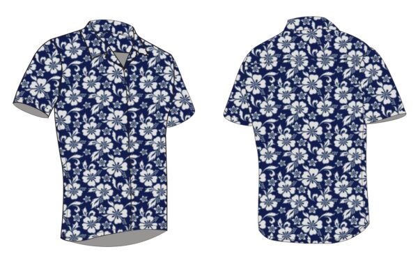 Full Dye-Sub Hawaiian Floral Camp Shirt - Image 13