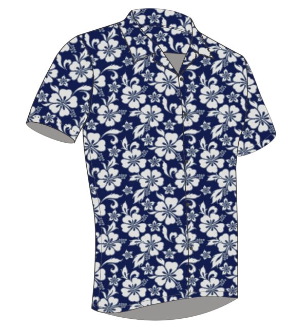 Full Dye-Sub Hawaiian Floral Camp Shirt - Image 14