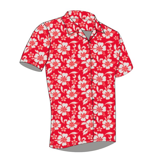 Full Dye-Sub Hawaiian Floral Camp Shirt - Image 18