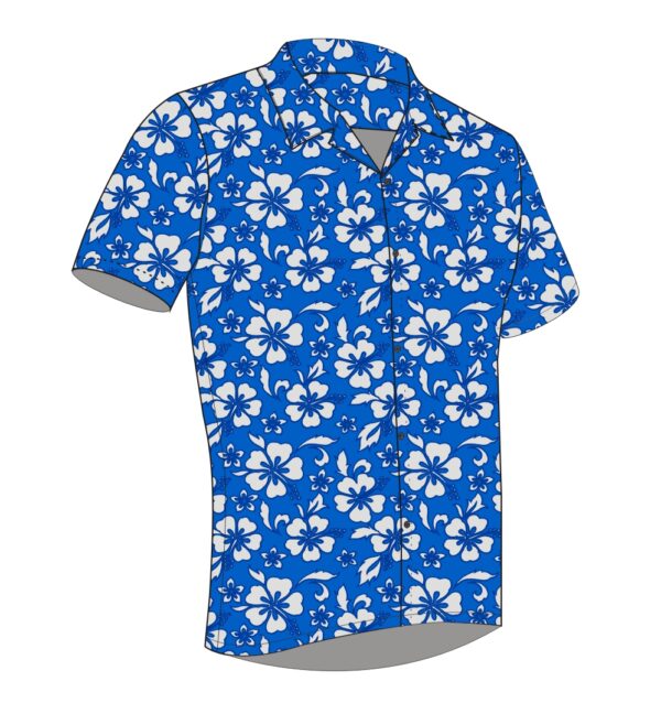 Full Dye-Sub Hawaiian Floral Camp Shirt - Image 10