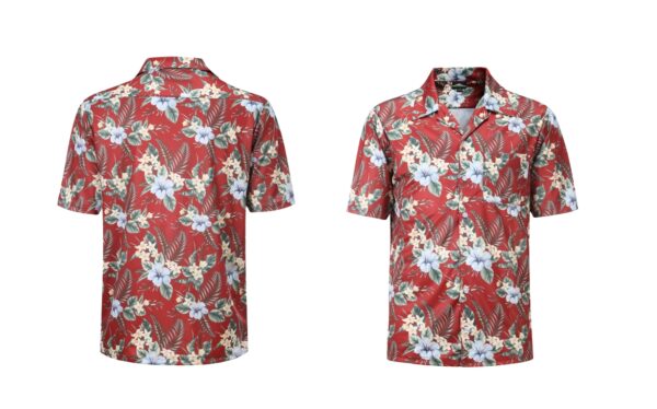 Full Dye-Sub Hawaiian Floral Camp Shirt - Image 13