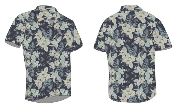 Full Dye-Sub Hawaiian Floral Camp Shirt - Image 16