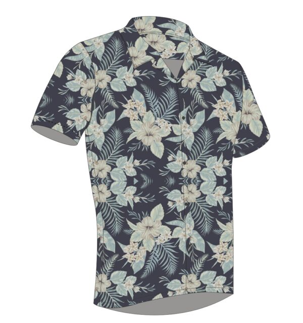 Full Dye-Sub Hawaiian Floral Camp Shirt - Image 17