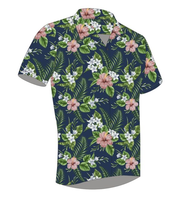 Full Dye-Sub Hawaiian Floral Camp Shirt - Image 20