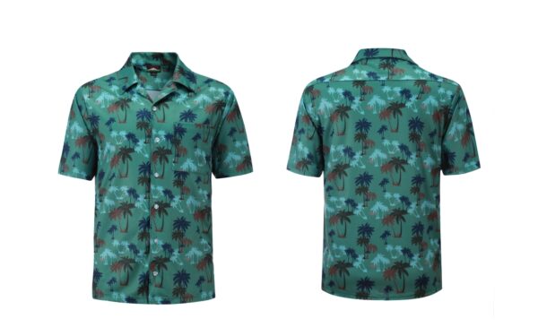 Full Dye-Sub Hawaiian Palm Tree Camp Shirt - Image 2