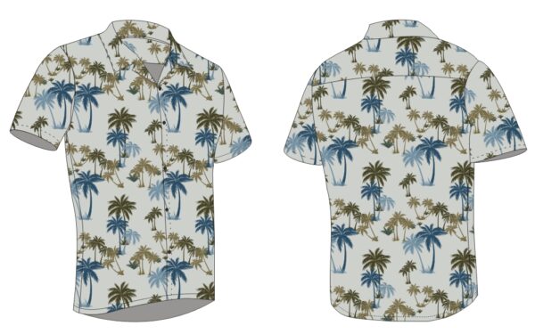 Full Dye-Sub Hawaiian Palm Tree Camp Shirt - Image 3