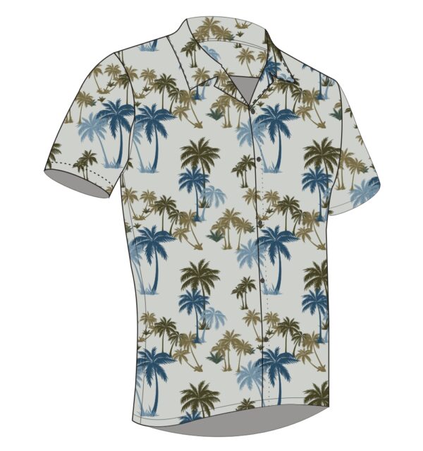 Full Dye-Sub Hawaiian Palm Tree Camp Shirt - Image 4