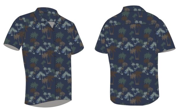 Full Dye-Sub Hawaiian Palm Tree Camp Shirt - Image 5