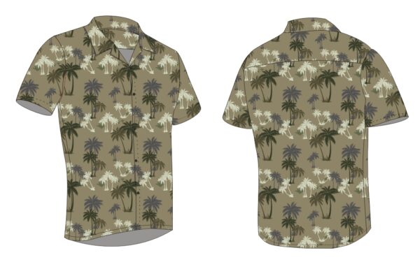 Full Dye-Sub Hawaiian Palm Tree Camp Shirt - Image 9