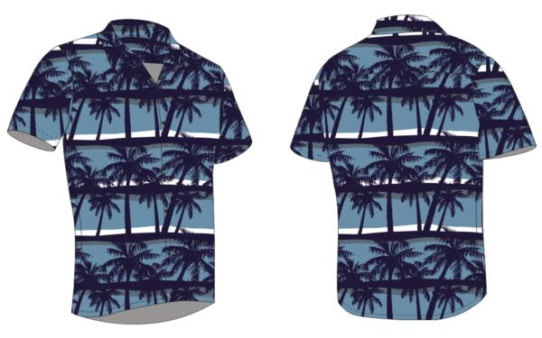 Full Dye-Sub Hawaiian Palm Tree Camp Shirt - Image 3