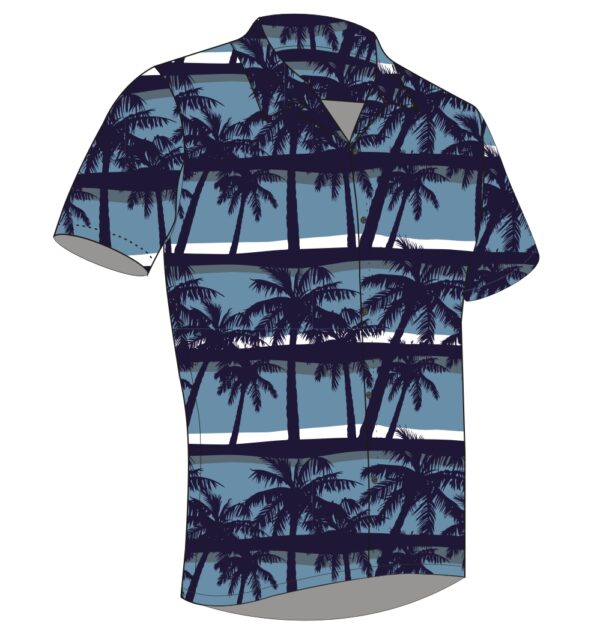 Full Dye-Sub Hawaiian Palm Tree Camp Shirt - Image 4