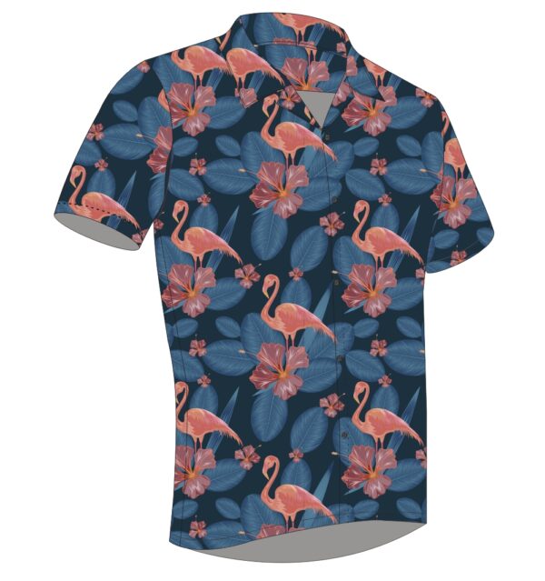 Full Dye-Sub Hawaiian Flamingo Camp Shirt - Image 6