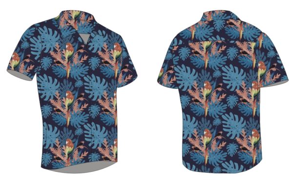 Full Dye-Sub Hawaiian Parrot Camp Shirt - Image 3