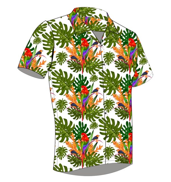 Full Dye-Sub Hawaiian Parrot Camp Shirt - Image 6