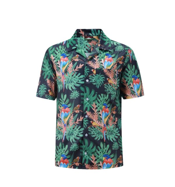 Full Dye-Sub Hawaiian Parrot Camp Shirt