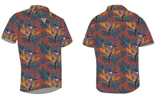 Full Dye-Sub Hawaiian Parrot Camp Shirt - Image 11