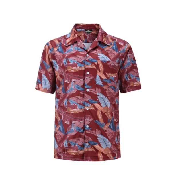 Full Dye-Sub Hawaiian Tropical Leaves Camp Shirt