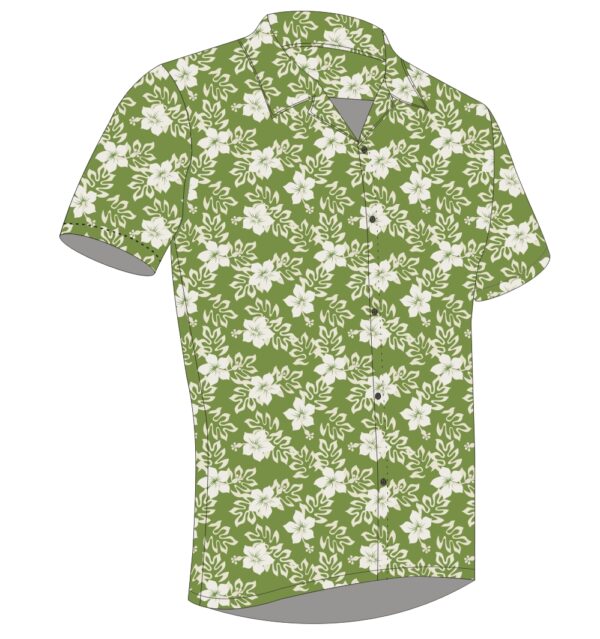 Full Dye-Sub Hawaiian Floral Camp Shirt - Image 8