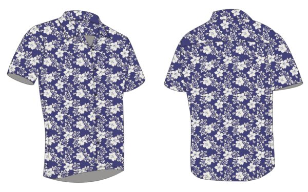 Full Dye-Sub Hawaiian Floral Camp Shirt - Image 9