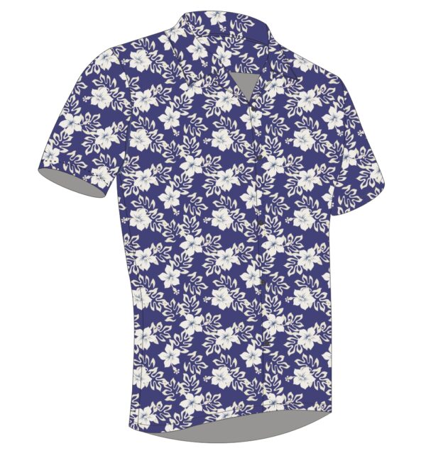 Full Dye-Sub Hawaiian Floral Camp Shirt - Image 10