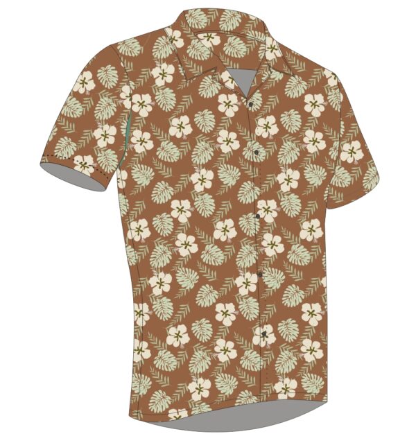 Full Dye-Sub Hawaiian Floral Camp Shirt - Image 6