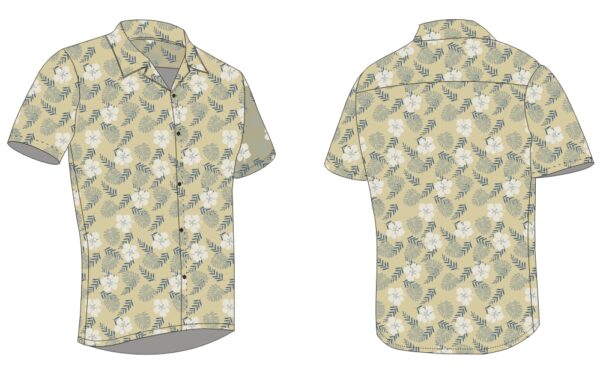 Full Dye-Sub Hawaiian Floral Camp Shirt - Image 7