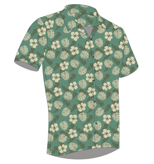 Full Dye-Sub Hawaiian Floral Camp Shirt - Image 10