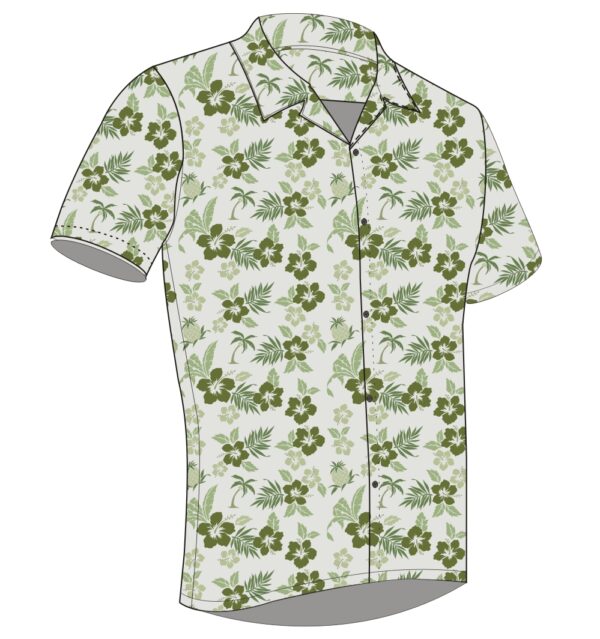 Full Dye-Sub Hawaiian Floral Camp Shirt - Image 8