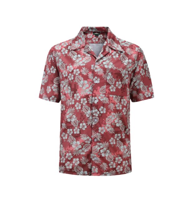 Full Dye-Sub Hawaiian Floral Camp Shirt