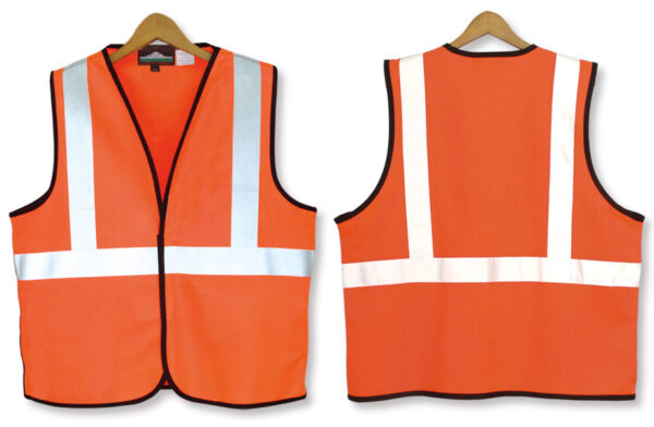 Safety Vest No Pocket - Orange - Image 3